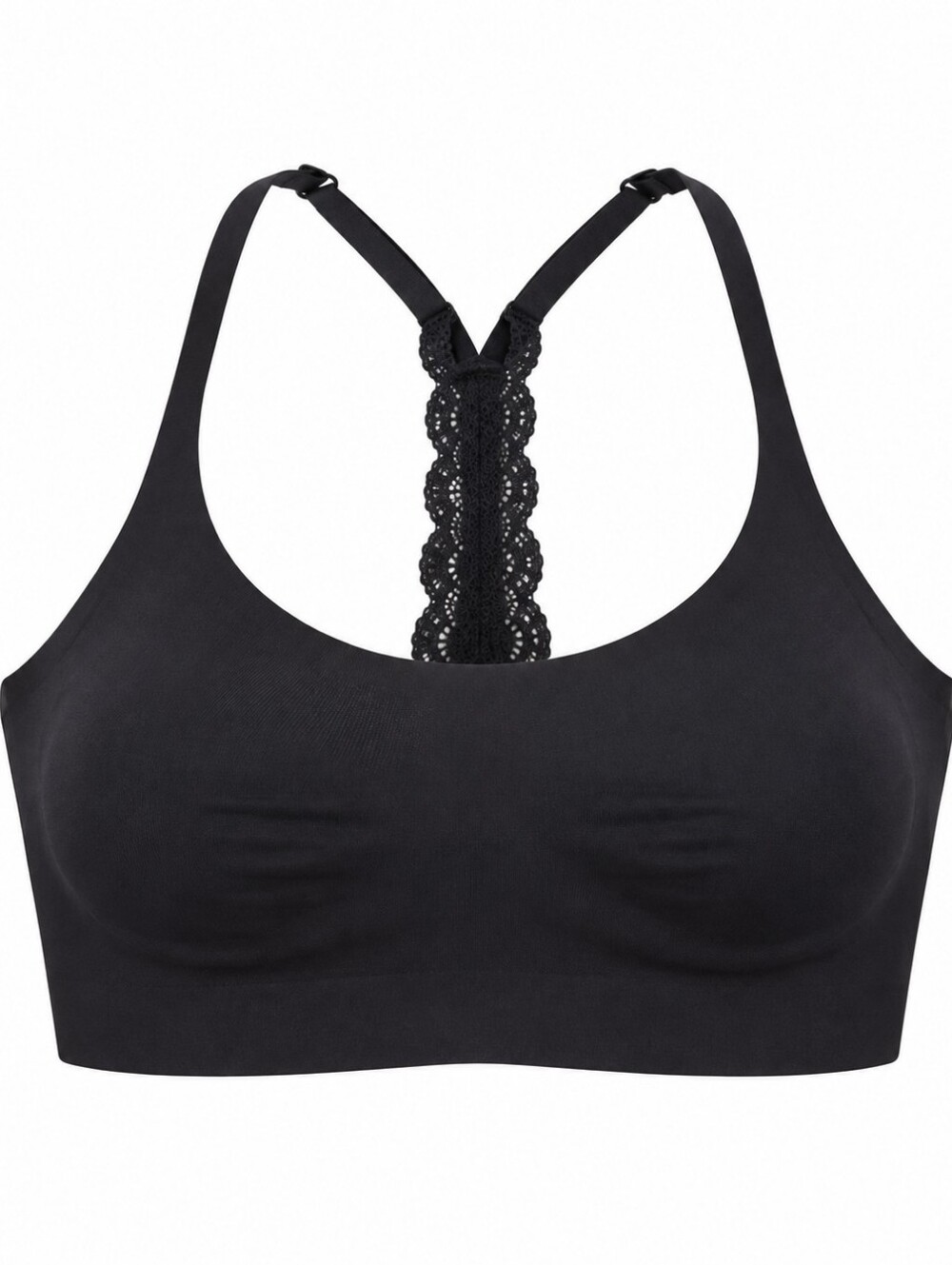 Knix Black Lace Racerback Wireless Comfort Bralette Bra Everyday Lounge Casual